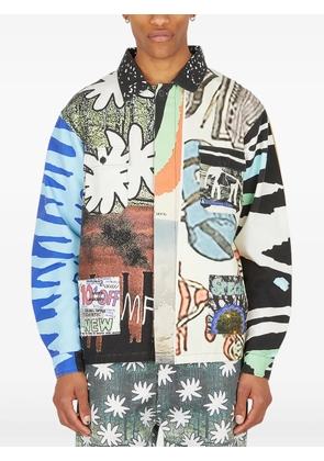 DRx x STEFAN MEIER x LN-CC graphic-print cotton jacket - Neutrals
