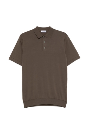ÉPHÉMÈRE short-sleeve polo shirt - Brown
