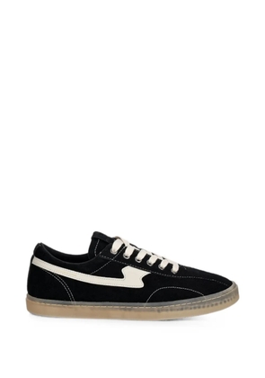 Stepney Workers Club S-Strike suede logo-patch sneakers - Black