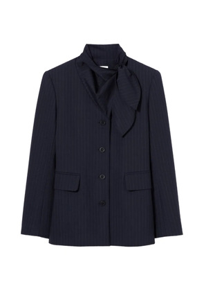 Claudie Pierlot removable-scarf blazer - Blue