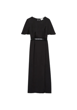 Claudie Pierlot lace-trim open-back maxi dress - Black