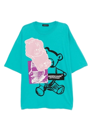 Undercover cotton short-sleeved T-shirt - Blue
