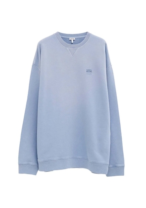LOEWE Anagram-embroidered sweatshirt - Blue