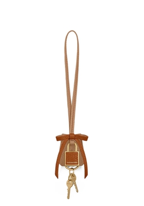 MAISON de SABRÉ bow padlock bag charm - Neutrals
