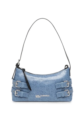 Karl Lagerfeld Jeans buckle-detail shoulder bag - Blue