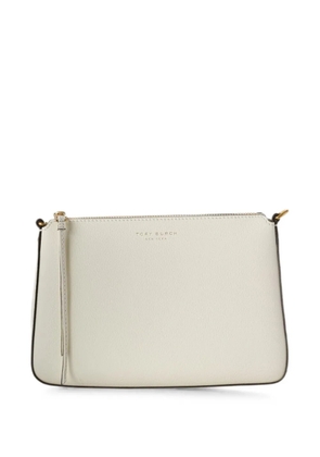 Tory Burch logo-print shoulder bag - White