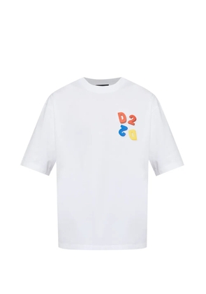 DSQUARED2 logo-patch T-shirt - White