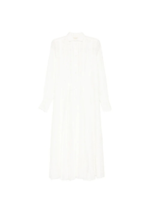 Forme D'expression pleated midi dress - White