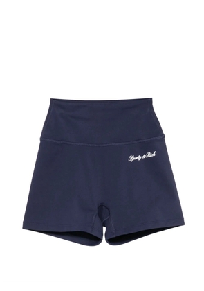 Sporty & Rich Signature Logo performance shorts - Blue
