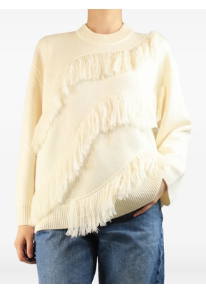 Ulla Johnson Ina fringed sweater - Neutrals