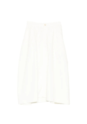 Forme D'expression tucked bell skirt - White