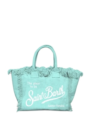 MC2 Saint Barth Vanity Mini frayed-edge tote bag - Green