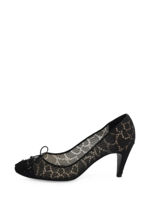 CHANEL Pre-Owned bow-detail pumps - Black
