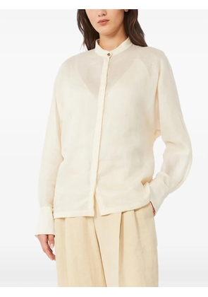 Max Mara band-collar shirt - Neutrals
