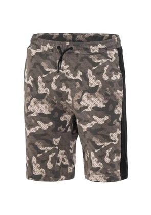 GUESS USA camouflage-print track shorts - Grey
