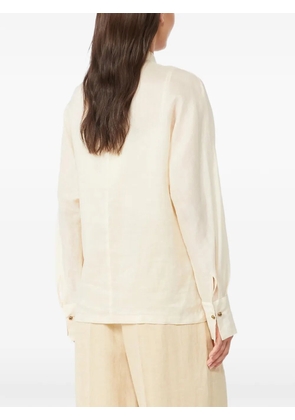 Max Mara band-collar shirt - Neutrals