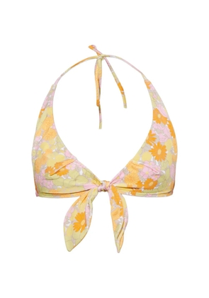 Chloé floral-print bikini top - Yellow