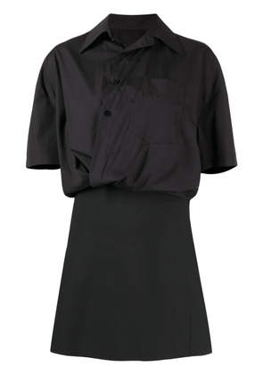 JNBY wrapped short-sleeved dress - Black