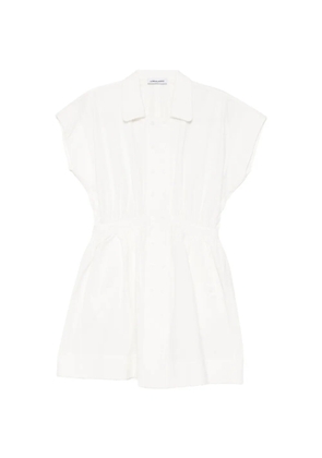 Low Classic double-breasted flared mini dress - White