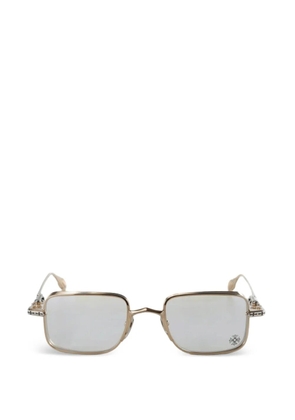 Chrome Hearts rectangle-frame glasses - Gold