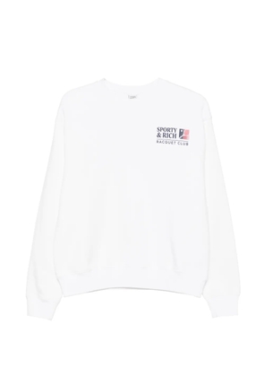 Sporty & Rich logo-print sweatshirt - White