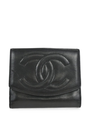 CHANEL Pre-Owned 1995 CC trifold wallet - Black