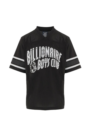 Billionaire logo-print perforated T-shirt - Black