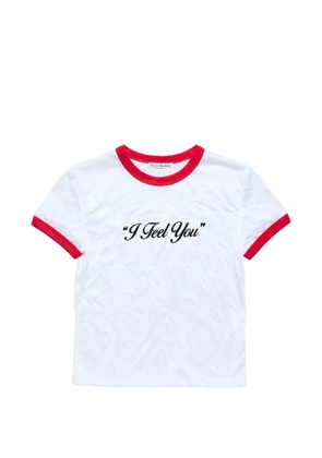 Acne Studios crinkled logo T-shirt - White
