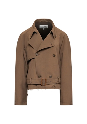 MM6 Maison Margiela belted wool blend jacket - Brown