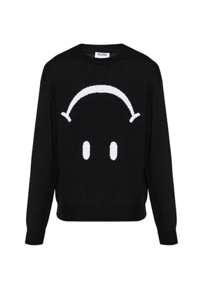 Moschino x Smiley wool sweater - Black