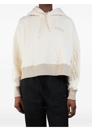 Polo Ralph Lauren Vintage cable-knit hoodie - Neutrals