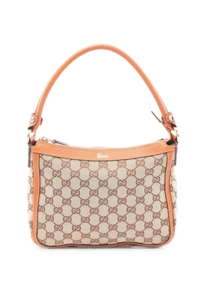 Gucci Pre-Owned 2000s GG-canvas leather-trimmed tote bag - Neutrals