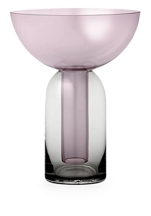 AYTM Torus transparent-design vase (33cm) - Black
