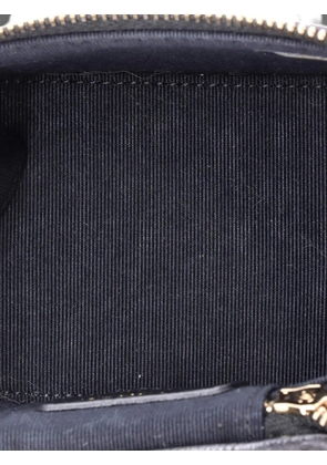 CHANEL Pre-Owned Tiny CC Link Vanity Case with Chain Quilted Caviar Mini clutch bag - Black