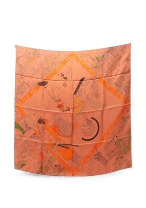 Hermès Pre-Owned 2020s Les Artisans scarf - Orange