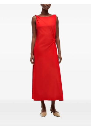 Tommy Hilfiger twist-detail boat-neck midi dress - Red