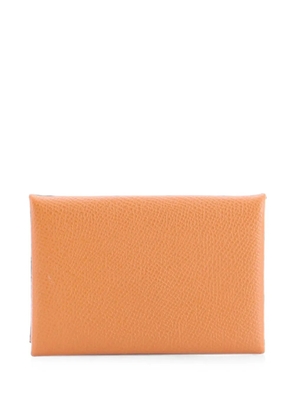 Hermès Pre-Owned Calvi Epsom card holder - Brown