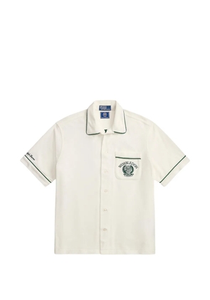 Polo Ralph Lauren crest trim camp shirt - White
