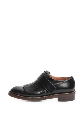 Marni Pre-Owned fringed touch-strap loafers - Black