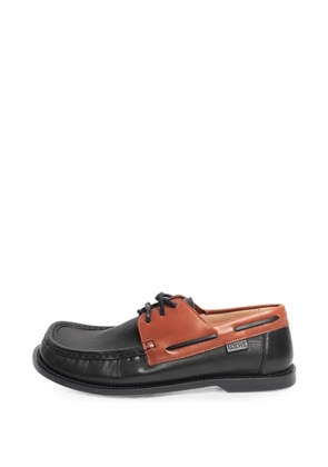 Loewe Pre-Owned Campo boat shoes - Black