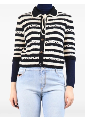 Sonia Rykiel stripe cardigan - Black