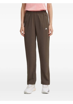 adidas logo-print track pants - Brown