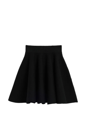 AMI Paris cotton short godet skirt - Black