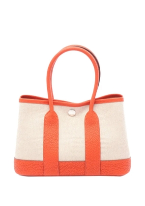 Hermès Pre-Owned 2025 Toile and Negonda Garden Party 23 tote bag - Orange