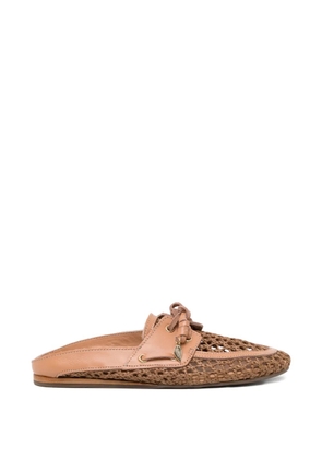 Ancient Greek Sandals Naveta mules - Brown