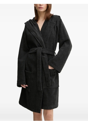 adidas hooded belted bathrobe - Black