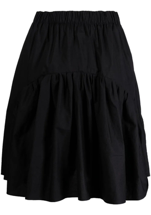 JNBY ruffled cotton midi skirt - Black