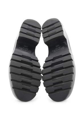CHANEL Pre-Owned 1986-1988 CC-mark loafers - Black