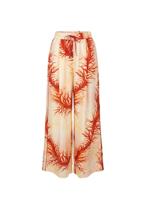 F.R.S For Restless Sleepers coral-print drawstring trousers - Neutrals