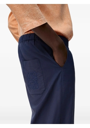 LOEWE drawstring wide-leg trousers - Blue